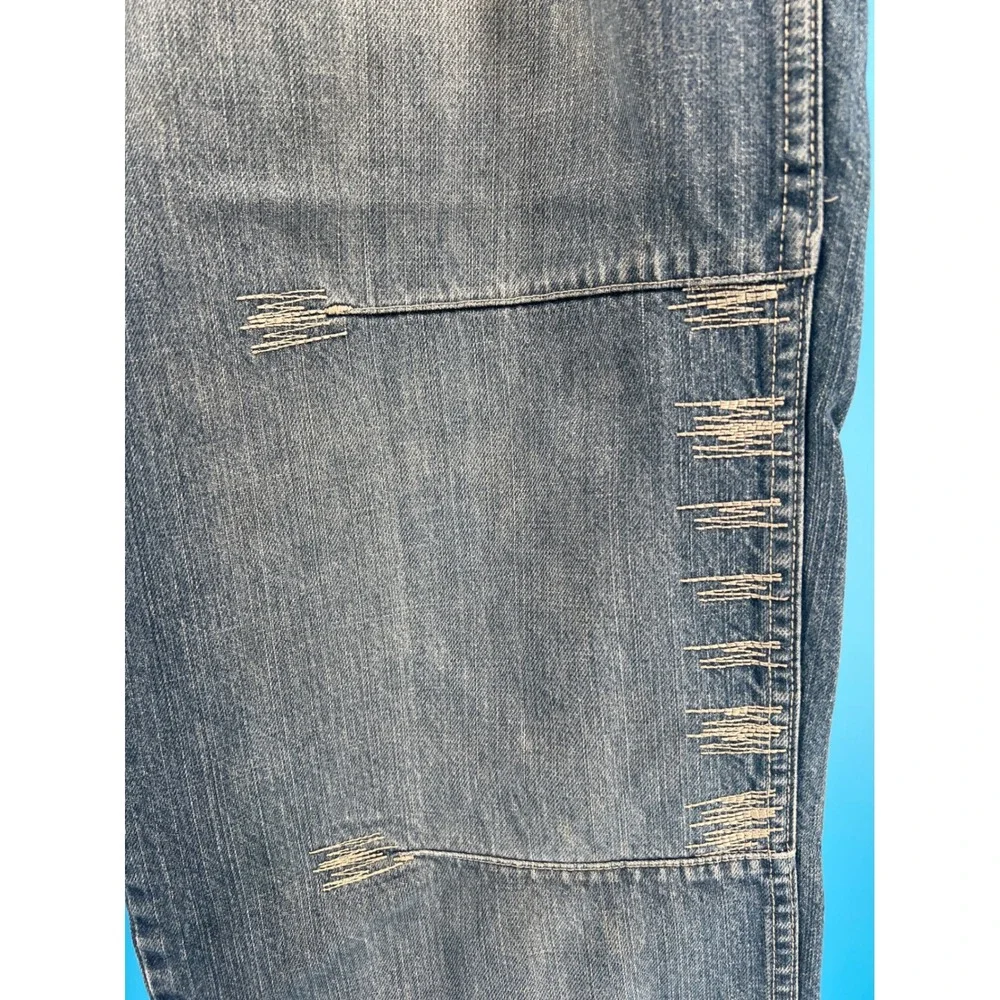 Pure Playaz Carpenter Jeans Mens 38x31 Blue Double‎ Knee Baggy Y2K Streetwear